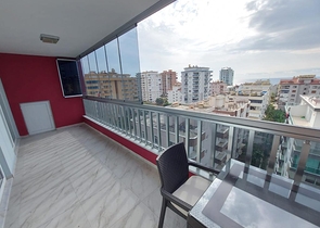 اطلالة بحر -شقة 2 غرفة وصالة -مفروشة -ضمن مجمع سكني في محمودلار / الانيا 