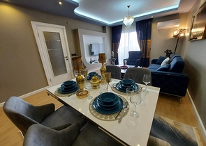 اطلالة بحر -شقة 2 غرفة وصالة -مفروشة -ضمن مجمع سكني في محمودلار / الانيا 