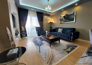 اطلالة بحر -شقة 2 غرفة وصالة -مفروشة -ضمن مجمع سكني في محمودلار / الانيا 