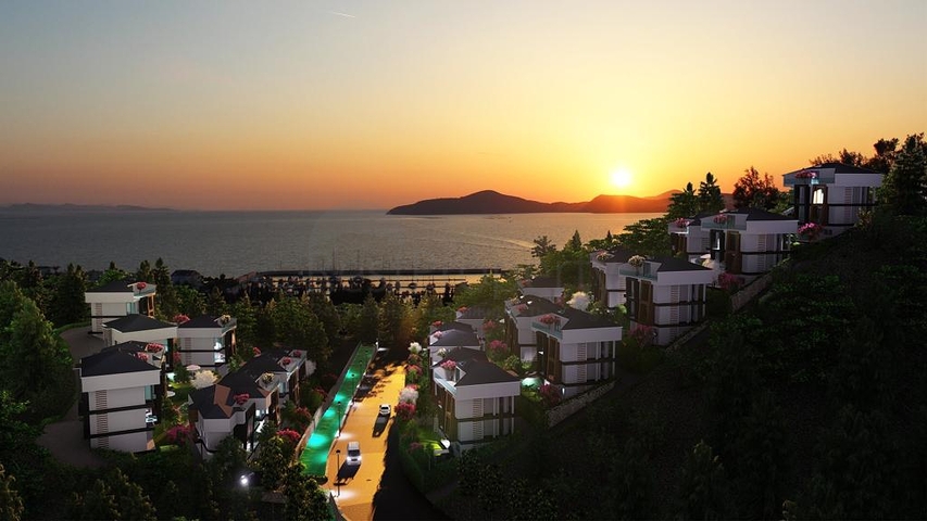 فيلات فريدة مطلة على البحر