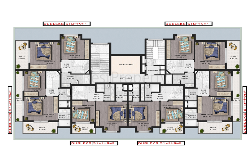 شقق بالاقساط في الانيا -مجمع قيد الانشاء في منطقة افسلار / الانيا 