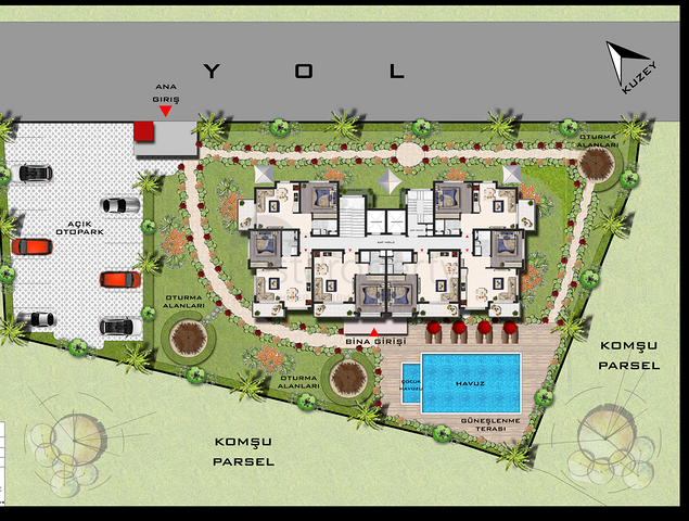 شقق بالاقساط في الانيا -مجمع قيد الانشاء في منطقة افسلار / الانيا 