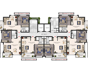 شقق بالاقساط في الانيا -مجمع قيد الانشاء في منطقة افسلار / الانيا 