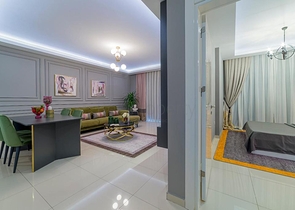 شقة واسعة - غرفة نوم وصالة -اثاث انيق -في محمودلار / الانيا 