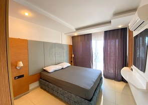 اطلالة بحر -شقة غرفة وصالة ضمن مجمع فاخر في جيكجلي / الانيا 