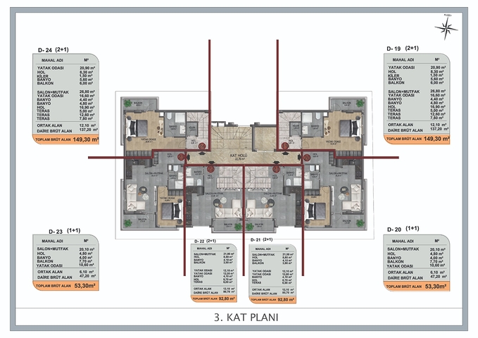 شقق بالاقساط في اوبا - مجمع قيد الانشاء - الانيا 