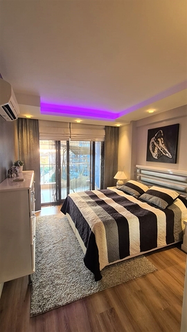 شقة ضمن مجمع فاخر في الانيا - تصميم غرفة وصالة -في جيكجلي / الانيا 