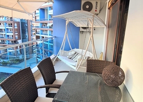 شقة ضمن مجمع فاخر في الانيا - تصميم غرفة وصالة -في جيكجلي / الانيا 