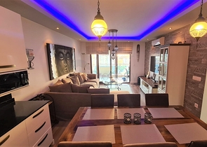 شقة ضمن مجمع فاخر في الانيا - تصميم غرفة وصالة -في جيكجلي / الانيا 