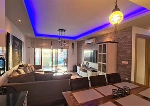 شقة ضمن مجمع فاخر في الانيا - تصميم غرفة وصالة -في جيكجلي / الانيا 