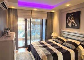 شقة ضمن مجمع فاخر في الانيا - تصميم غرفة وصالة -في جيكجلي / الانيا 