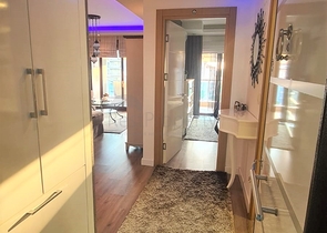 شقة ضمن مجمع فاخر في الانيا - تصميم غرفة وصالة -في جيكجلي / الانيا 