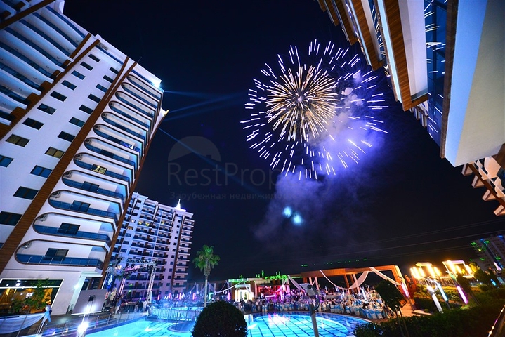 شقة ضمن مجمع خمس نجوم - تصميم 1+1 مفروشة  - في الانيا 