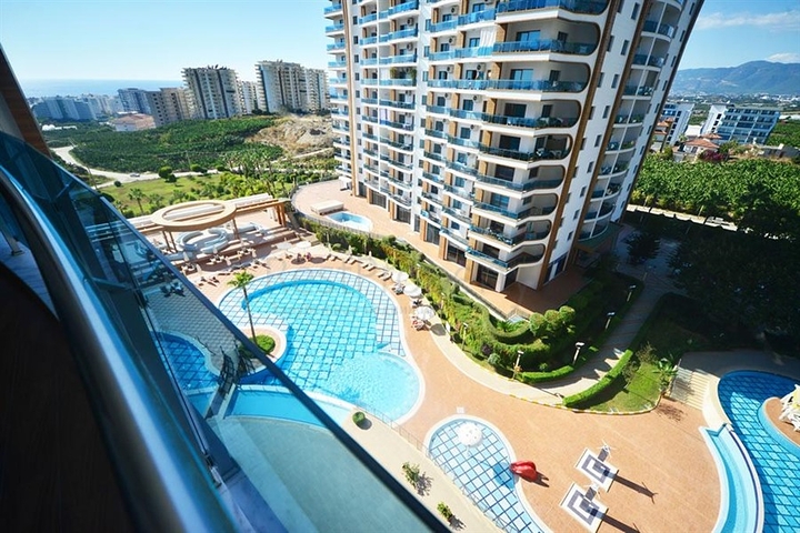 شقة ضمن مجمع خمس نجوم - تصميم 1+1 مفروشة  - في الانيا 