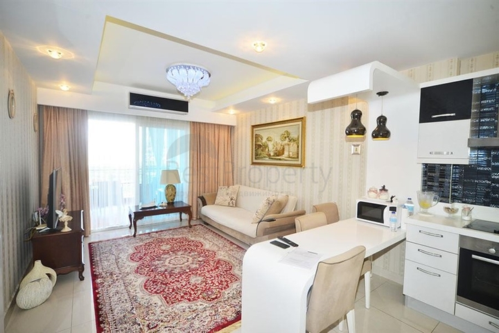 شقة ضمن مجمع خمس نجوم - تصميم 1+1 مفروشة  - في الانيا 