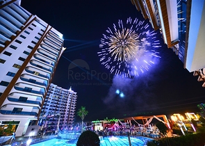 شقة ضمن مجمع خمس نجوم - تصميم 1+1 مفروشة  - في الانيا 