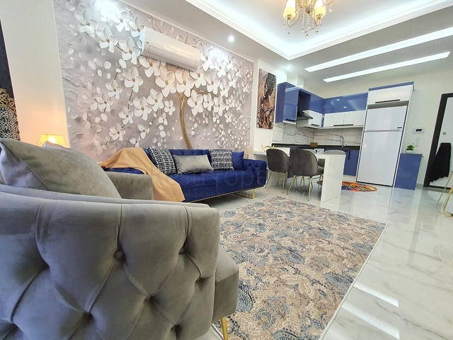 شقة غرفة وصالة جديدة - مفروشة وضمن مجمع سكني في محمودلار / الانيا 