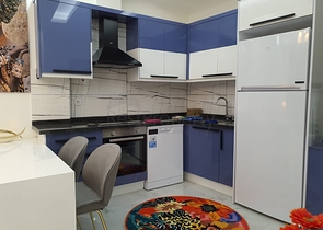 شقة غرفة وصالة جديدة - مفروشة وضمن مجمع سكني في محمودلار / الانيا 