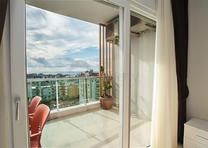 اطلالة بحر - شقة للبيع ضمن مجمع يضم كافة الخدمات في افسلار / الانيا 