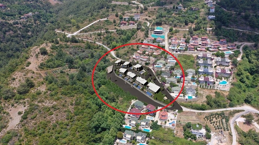 فلل للبيع في الانيا - اطلالة بحر وقلعة - بالاقساط حتى تاريخ التسليم - مركز الانيا 