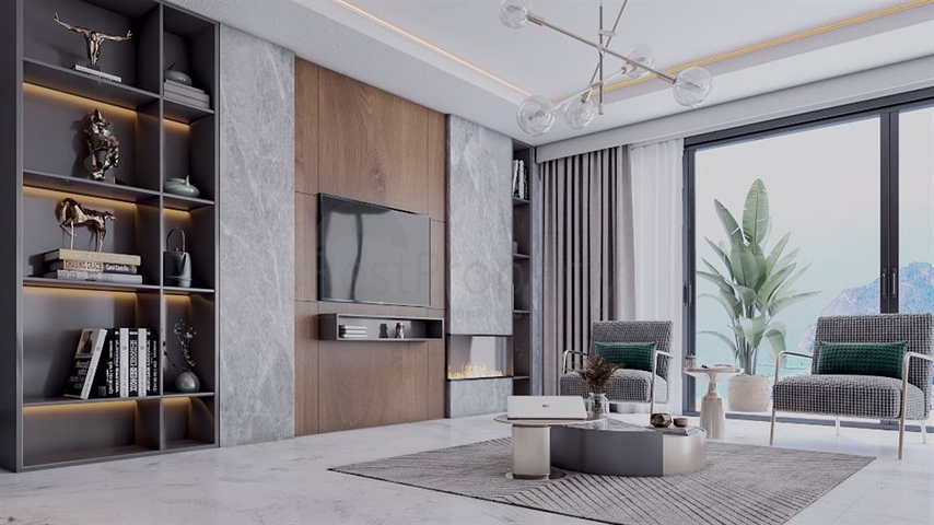 فلل للبيع في الانيا - اطلالة بحر وقلعة - بالاقساط حتى تاريخ التسليم - مركز الانيا 