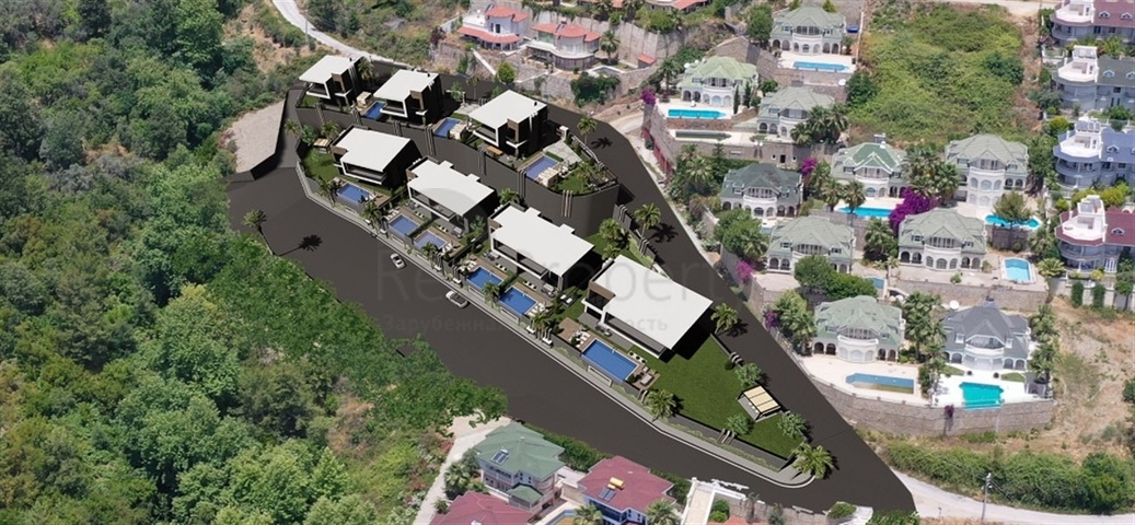 فلل للبيع في الانيا - اطلالة بحر وقلعة - بالاقساط حتى تاريخ التسليم - مركز الانيا 