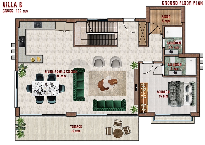 فلل للبيع في الانيا - اطلالة بحر وقلعة - بالاقساط حتى تاريخ التسليم - مركز الانيا 