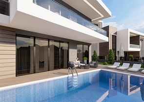 فلل للبيع في الانيا - اطلالة بحر وقلعة - بالاقساط حتى تاريخ التسليم - مركز الانيا 