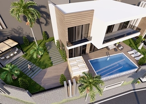 فلل للبيع في الانيا - اطلالة بحر وقلعة - بالاقساط حتى تاريخ التسليم - مركز الانيا 