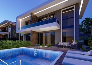 فلل للبيع في الانيا - اطلالة بحر وقلعة - بالاقساط حتى تاريخ التسليم - مركز الانيا 