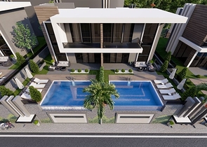 فلل للبيع في الانيا - اطلالة بحر وقلعة - بالاقساط حتى تاريخ التسليم - مركز الانيا 