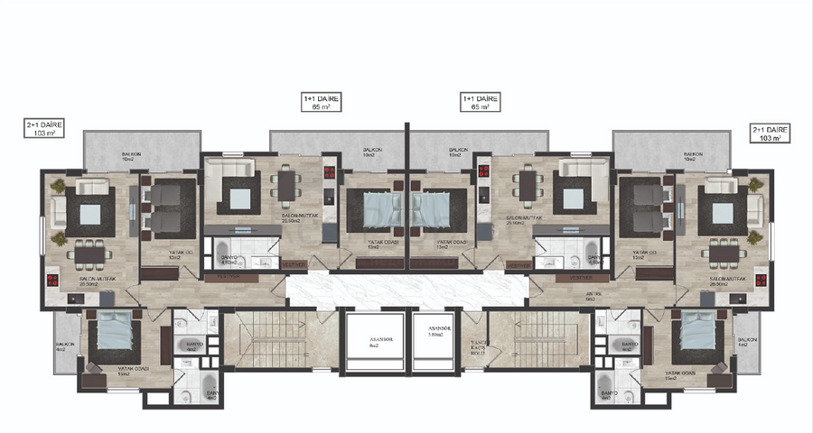 الاستثمار العقاري في الانيا - شقق قيد الانشاء -في محمودلار 