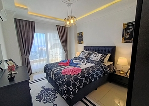 شقق اطلالة بحر في الانيا - غرفة وصالة واسعة -في محمودلار 