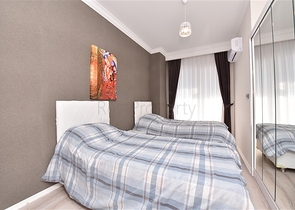 شقة غرفتين وصالة مع مطبخ منفصل - مفروشة وضمن مجمع سكني -محمودلار / الانيا 