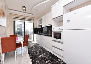 شقة غرفتين وصالة مع مطبخ منفصل - مفروشة وضمن مجمع سكني -محمودلار / الانيا 