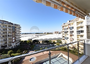 اطلالة بحر في الانيا - شقة غرفة وصالة مفروشة -ضمن مجمع يضم كافة الخدمات -افسلار / الانيا 