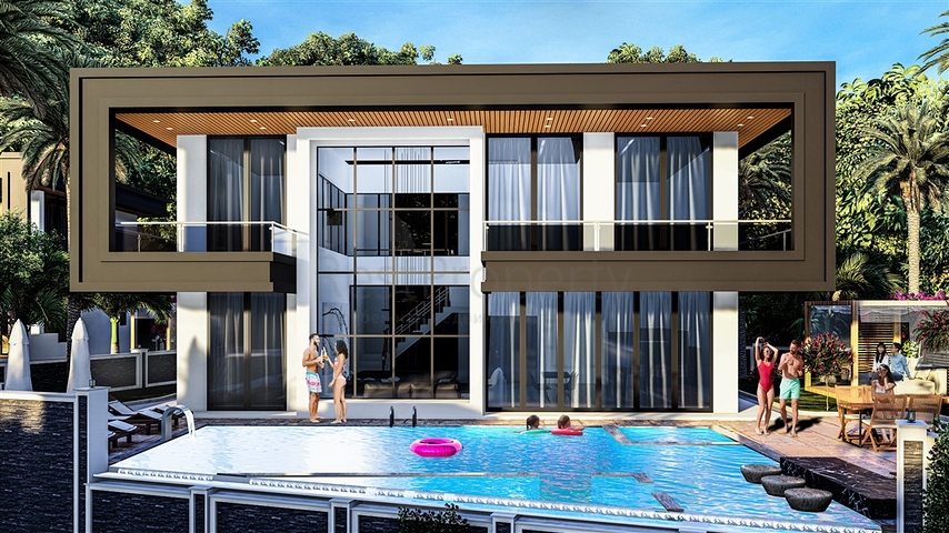 فلل فاخرة في الانيا - اطلالة بحر - 4 غرف وصالة في اوبا /الانيا 