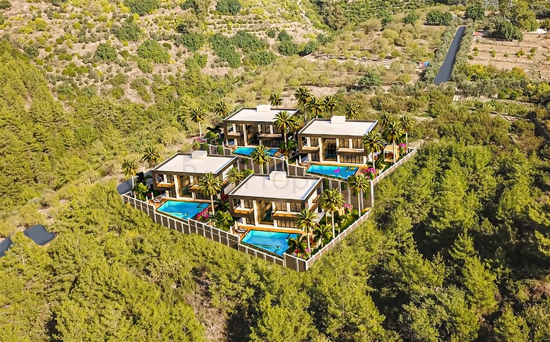 فلل فاخرة في الانيا - اطلالة بحر - 4 غرف وصالة في اوبا /الانيا 