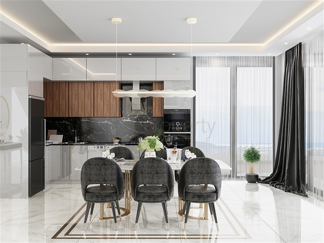 فلل فاخرة في الانيا - اطلالة بحر - 4 غرف وصالة في اوبا /الانيا 