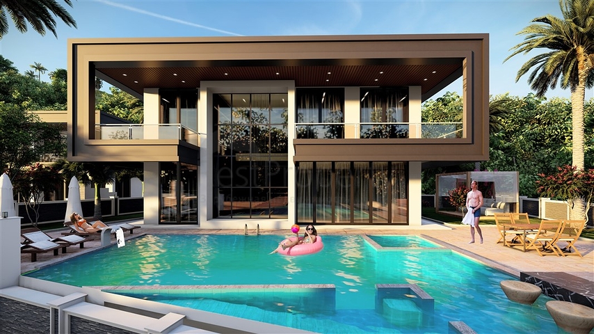 فلل فاخرة في الانيا - اطلالة بحر - 4 غرف وصالة في اوبا /الانيا 