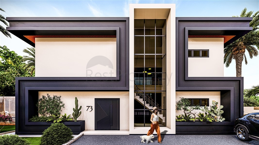 فلل فاخرة في الانيا - اطلالة بحر - 4 غرف وصالة في اوبا /الانيا 