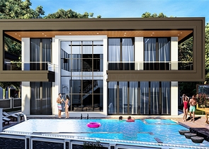 فلل فاخرة في الانيا - اطلالة بحر - 4 غرف وصالة في اوبا /الانيا 