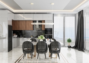 فلل فاخرة في الانيا - اطلالة بحر - 4 غرف وصالة في اوبا /الانيا 