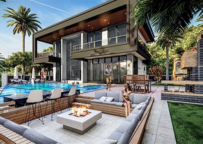 فلل فاخرة في الانيا - اطلالة بحر - 4 غرف وصالة في اوبا /الانيا 