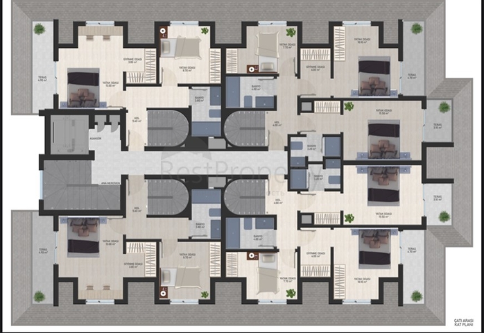 شقق بالتقسيط في الانيا - مجمع قيد الانشاء في محمودلار 
