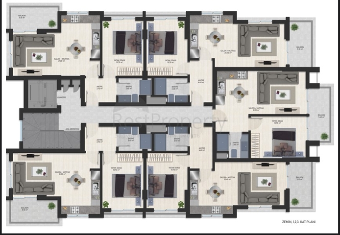 شقق بالتقسيط في الانيا - مجمع قيد الانشاء في محمودلار 