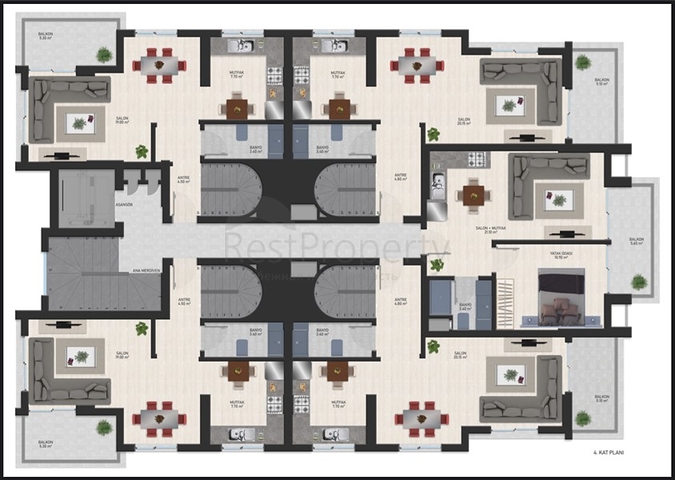 شقق بالتقسيط في الانيا - مجمع قيد الانشاء في محمودلار 