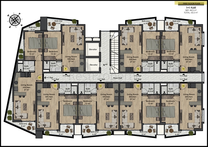 شقق بالاقساط في الانيا - مجمع قيد الانشاء -تصميم مميز -في محمودلار 