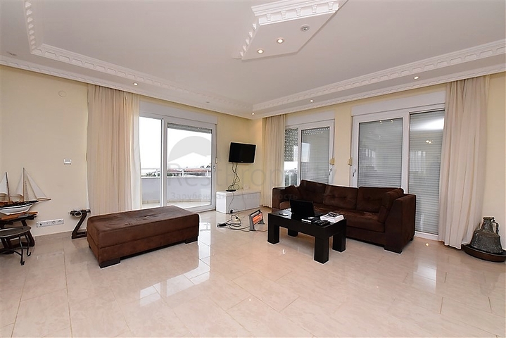 اطلالة بحر - دوبلكس 3 غرف وصالة في ديمرتاش / الانيا 