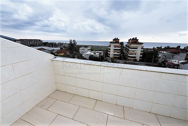 اطلالة بحر - دوبلكس 3 غرف وصالة في ديمرتاش / الانيا 